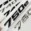Car Trunk Words Letters Logo Badge Emblem Decals Sticker For BMW 7 Series 730e 740e 745e 750e 760e F01 F02 G11 G12