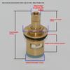 Универсальный латунный быстрооткрывающийся клапан для смесителя для горячей/холодной воды
