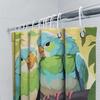 Tropical Paradise Bird Shower Curtain for Home Decor  Vibrant Colors and Cute Design Waterproof Polyester Fabric Non-Toxic