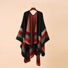 New Fashion Winter Warm Plaid Ponchos And Capes For Women Oversized Shawls and Wraps Cashmere Pashmina Female Bufanda Mujer