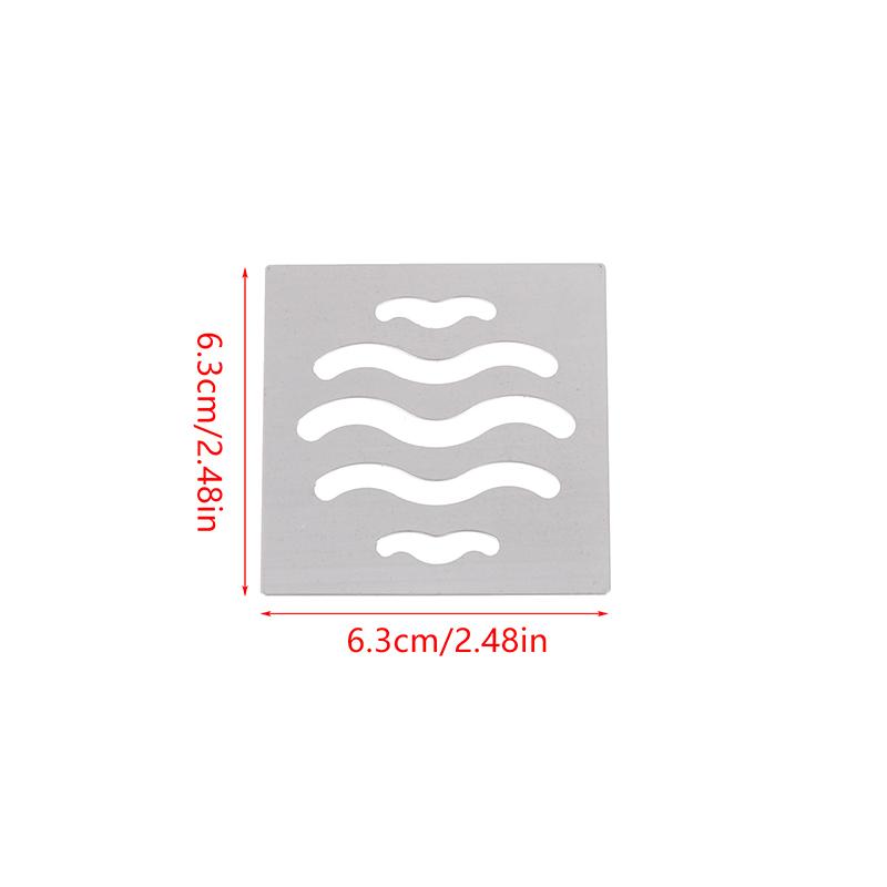 Нержавеющая сталь Слив для пола Сетчатая крышка Квадратное сливное отверстие Уловитель волос для душа Фильтр Пробка Кухонная ванная комната Металлические детали