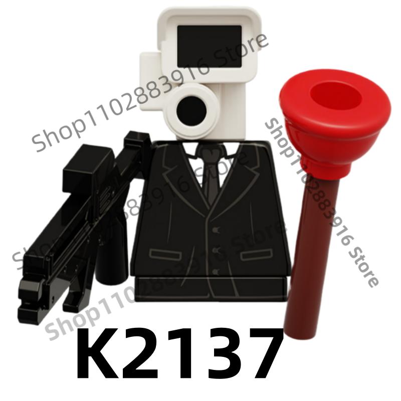 Нетоксичные строительные блоки Skibidi Toilet Man Moc Kdl818 Lg1009 Аксессуары для дома Титан ТВ-монитор Speakman Фигурки Игрушки Для подарка на день рождения