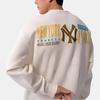 New Era SS24 MLB Нью-Йорк Янкис Винтажный Логотип Круглый Вырез Свободный Американская Толстовка Унисекс Толстовка Слоновая Кость 14187459