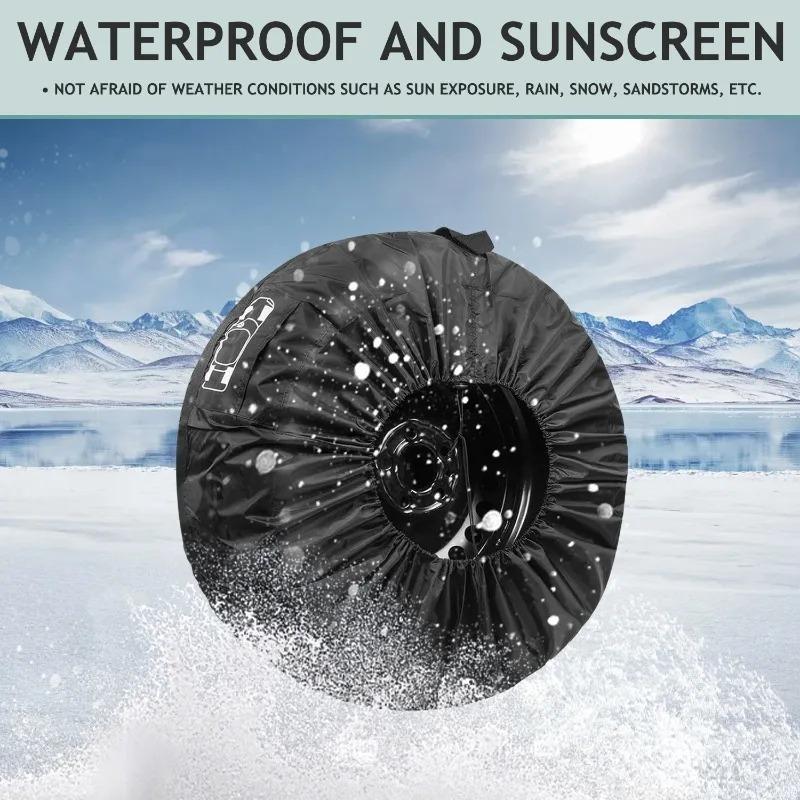 Складной чехол с ручкой для хранения чехла для шин грузовика, внедорожника, гаража, водонепроницаемый, пыленепроницаемый, универсальный автомобильный чехол, сумка для хранения, большой