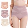 Корсетные шорты с высокой талией для живота и таза, комплект из 3 шт. [SHUIII] для женщин, глубокий, 100% хлопок, [3 1, для поднятия бедер, поддержка,