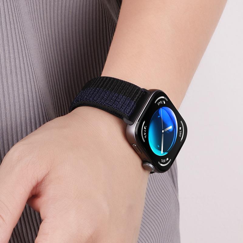 Nylon Wrist Strap for Huawei Watch Fit 4 Pro/Fit 4/Fit 3 Magic Tape Loop Watch Band