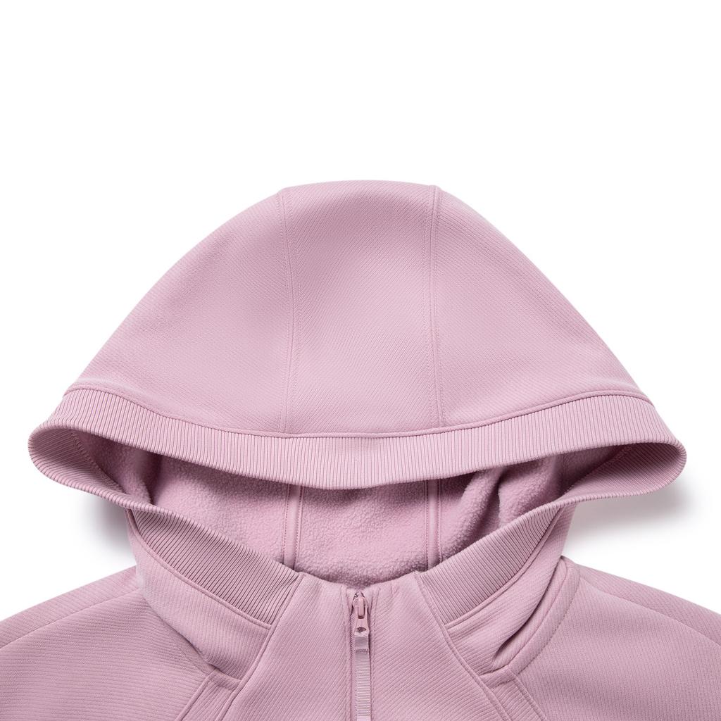 Li Ning Fitness Series Fleece Warm Loose Hooded Sports Casual Long Sleeve Sweatshirt Women Sweatshirt AWDV944-5