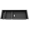 or 2021-2025 Ford F-150 Center Console Organizer Armrest Tray Storage Box Black