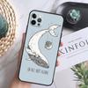 Красивая картина синего кита Мягкий чехол для iPhone 16 Pro Max 13 12 Mini XS Max X XR 11 15 Pro Max 14 Plus Задняя крышка