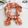 56Cm Ladies Headband Cotton Linen Square Scarf Korean College Girls  Elegant Neck Scarves Sun Protection Headscarf