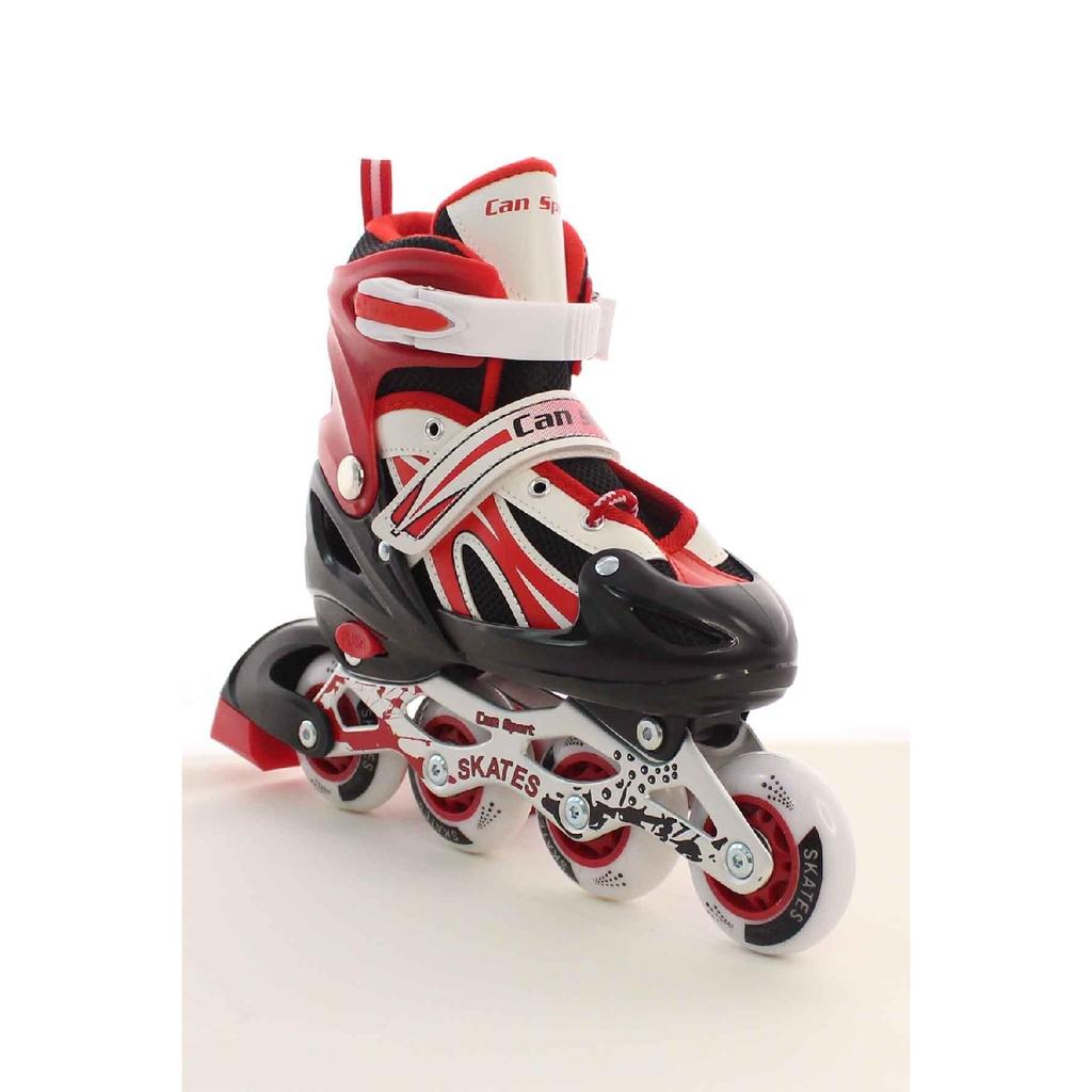 Красный Регулируемый набор из 2 2 металлических наколенников для занятий конькобежным спортом с подсветкой, налокотников