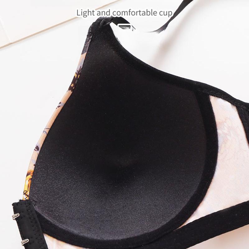 Front Button Bra for Women Without Steel Ring, Anti Sagging, and Breast Collection. Large Size, Thin Design, Big Chest, Gathered and Beautiful Back