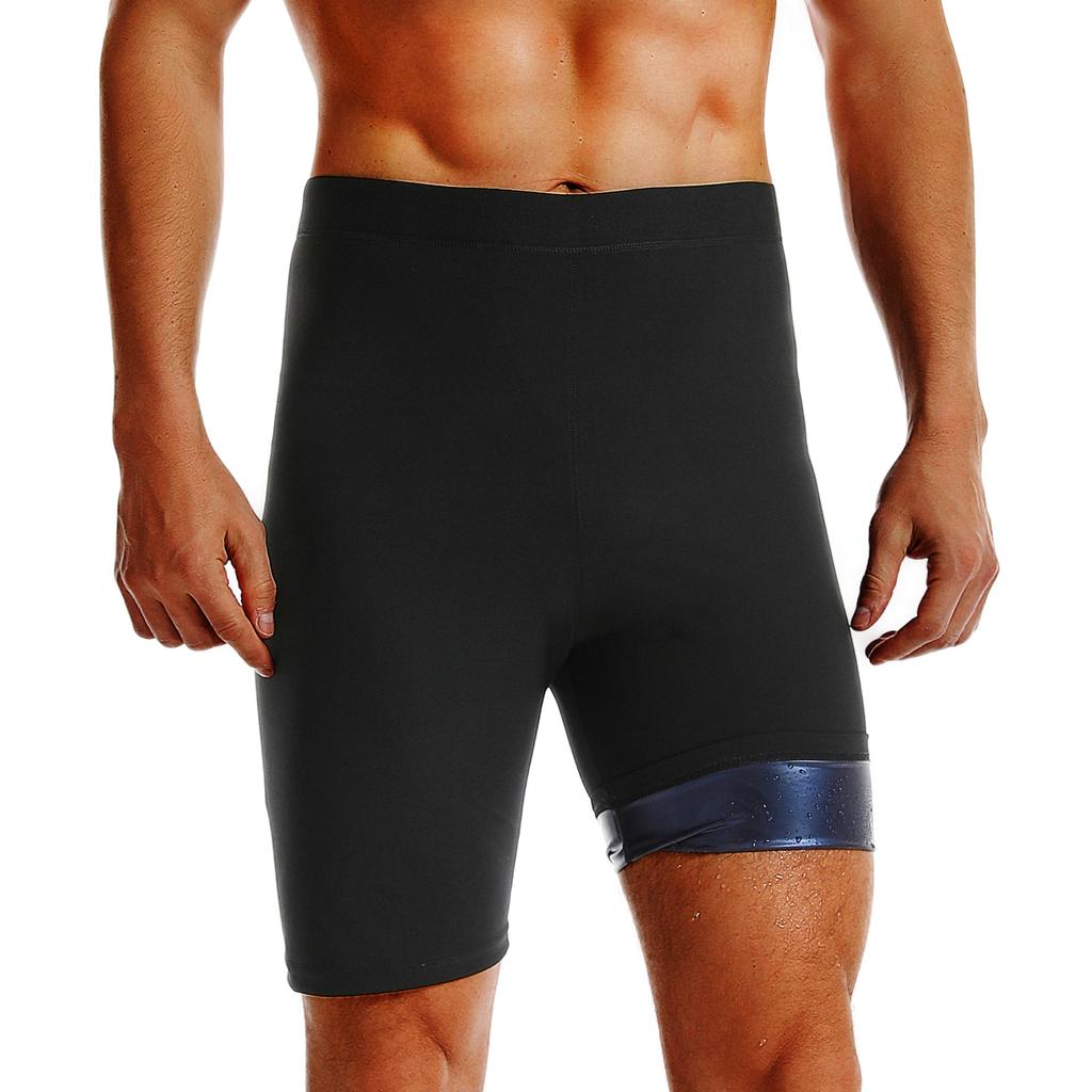 Мужские шорты для сауны, леггинсы для пота, термокапри, брюки-капри, улавливающие тепло, костюм для сауны, шорты для контроля живота, нижнее белье для похудения, трусики для тренировки тела