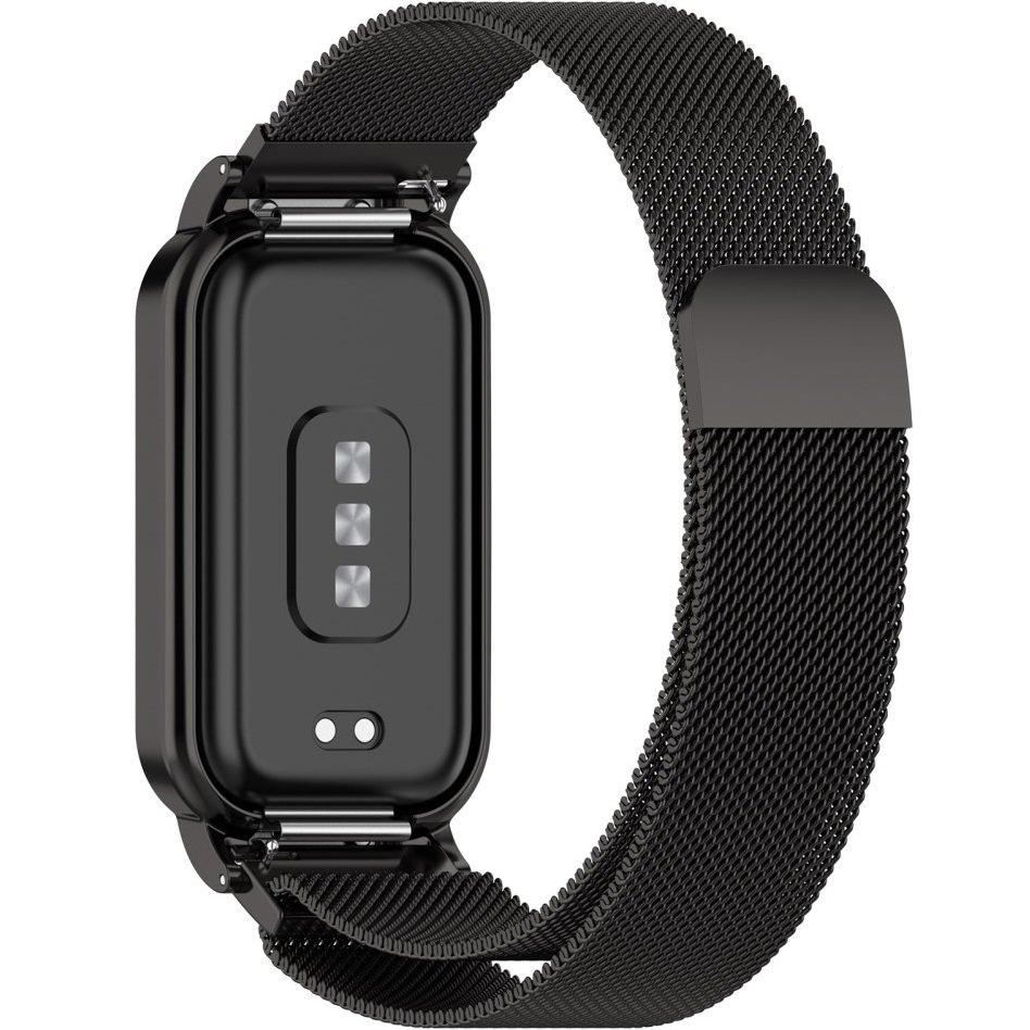 Milanese Bracelet for Xiaomi Redmi Smart Band 2 / Xiaomi Smart Mi Band 8 Active, Black