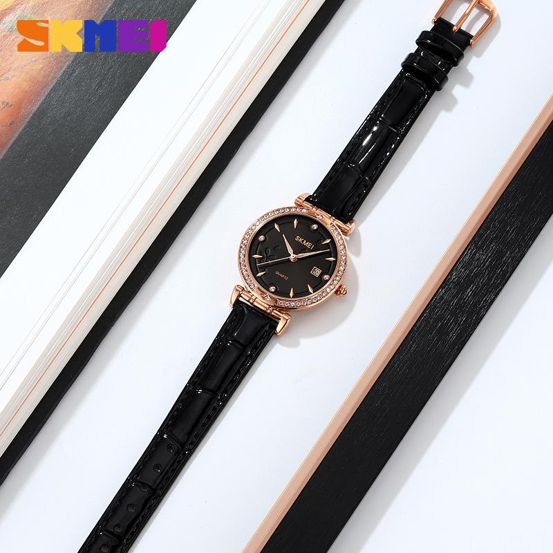 Момент красивые женские часы модные простые круглые указатели женские часы индивидуальные универсальные женские кварцевые часы