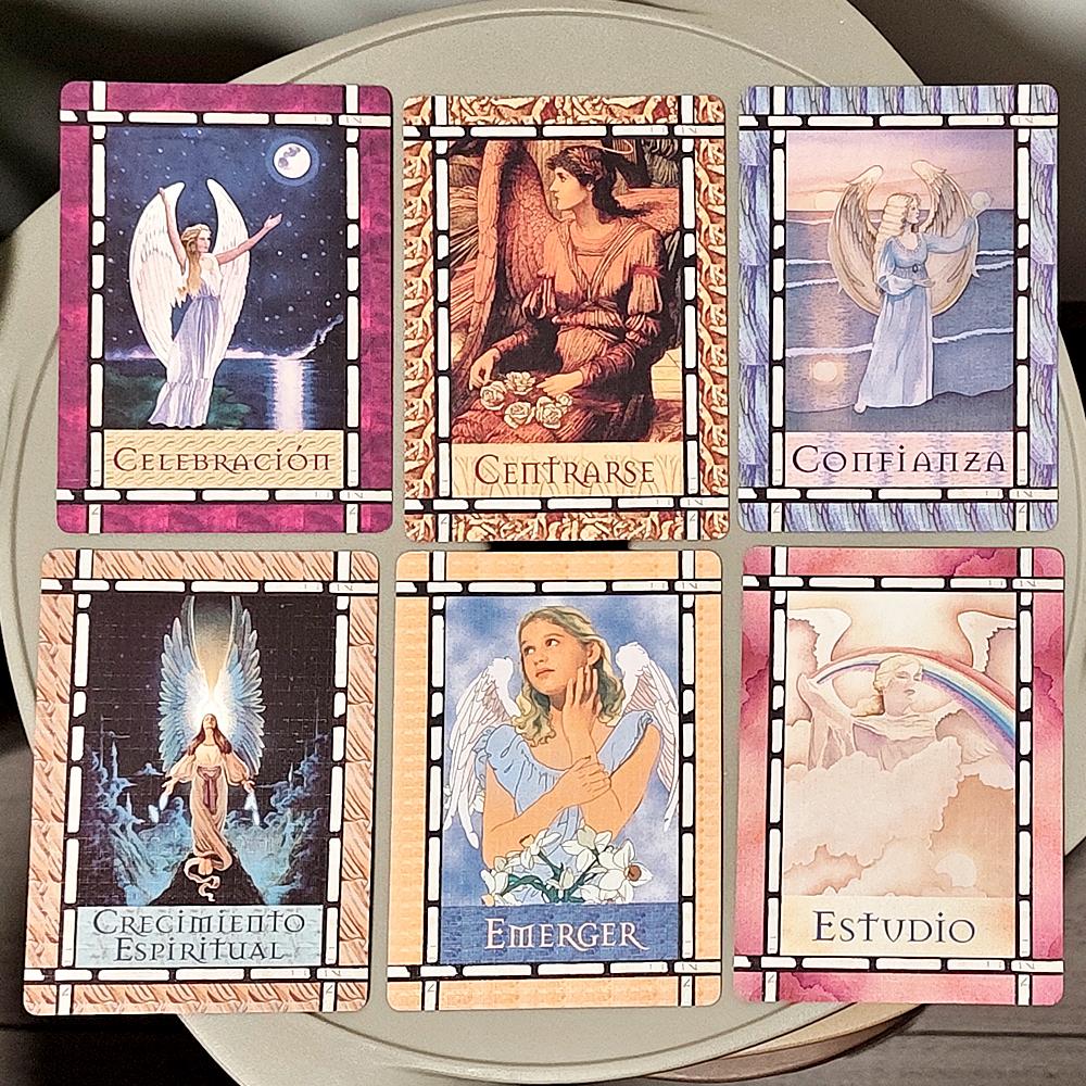 10.5*7.5см Оракул Исцеление с Ангелами на испанском языке 44 карты Оракула помогут вам общаться с вашими Ангелами