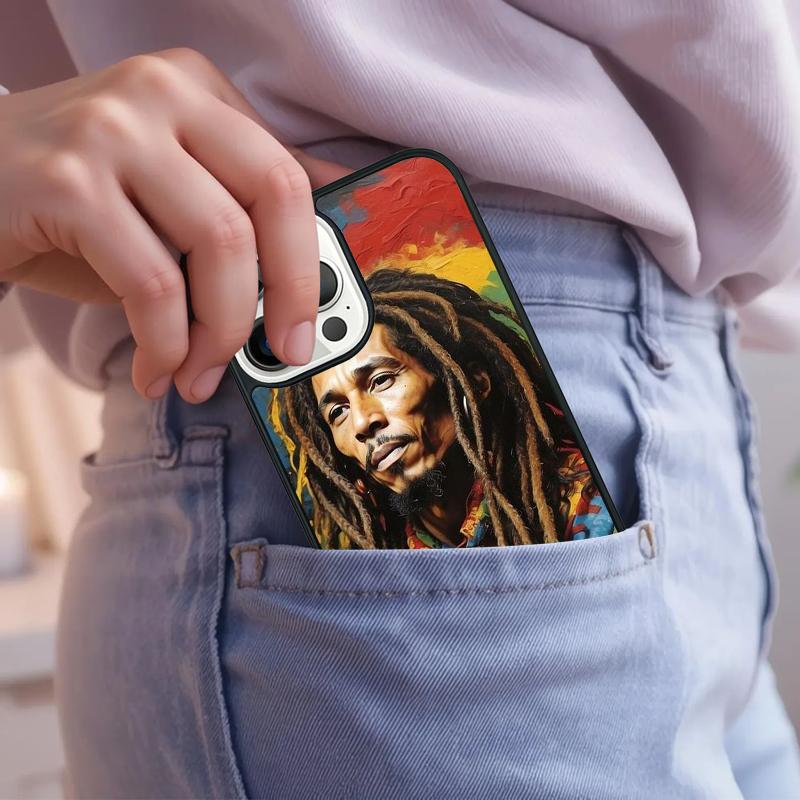 Мягкий чехол для телефона Bob Marley Rasta Lion Для iPhone 17 Air 15 16e 14 13 Pro Max Coque 12 11 Pro Max PLUS
