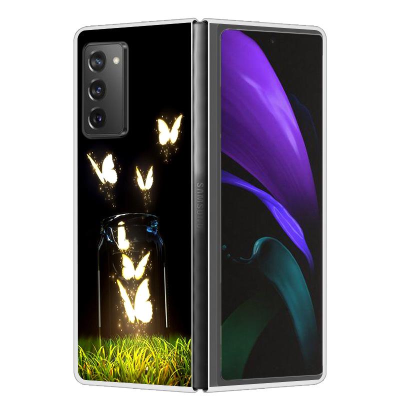 Для Samsung Galaxy Z Fold2 Fold4 Fold5 Чехол Ударопрочный Жесткий Пластик ПК Задняя Крышка Для Samsung Galaxy Z Fold 3 5 4 5G Чехлы для Телефона