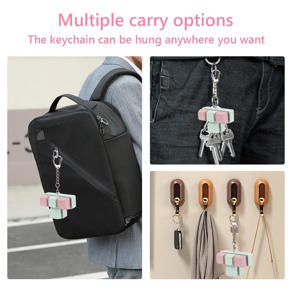 4 Keys Mechanical Keyboard Axis Tester DIY Keycaps Stress Relief Toy Finger Calming Fidget Keyborad Button Office Toy Keychain