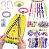 Handmade Kit Misanga Girls Bracelet String Toy with Loom Included Making Toy for Making Matching Items with Your Friends DIY Knitting Handicraft Hair