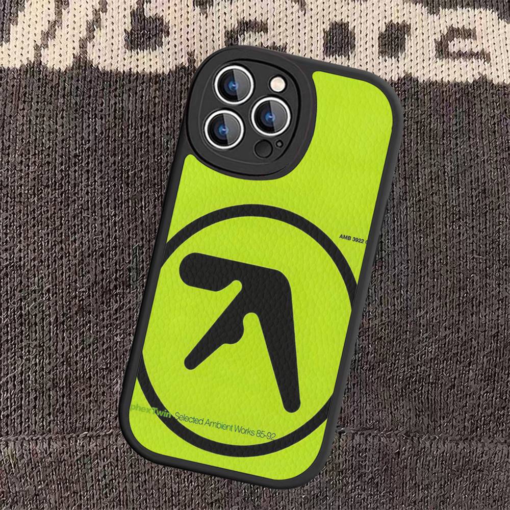 DJ A-Aphex T-Twins Leather Phone Case For iPhone 16 15 14 13 12 11 Pro Max Plus Cover