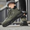 Men’s Black Deserts Shoes Casual Hiking Boots Green Outdoor Sport Boots Plus Size High Top