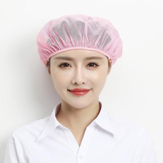 Reusable Bakery Hat Mesh Chef Cap Soft Breathable Friendly To Skin Washable Cooking Cap Protective Headwear