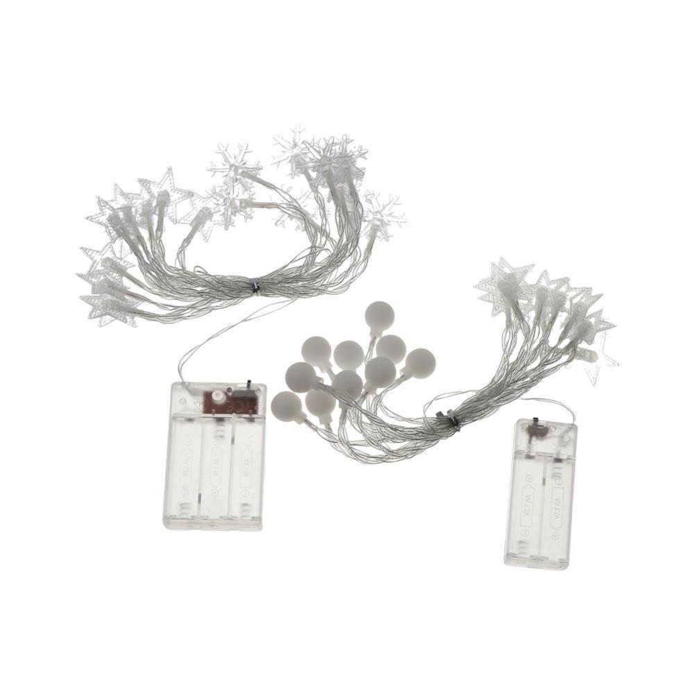 Fairy Light Snowflake Light String Flash Christmas Tree Lamp Stars String Lights Birthday Party