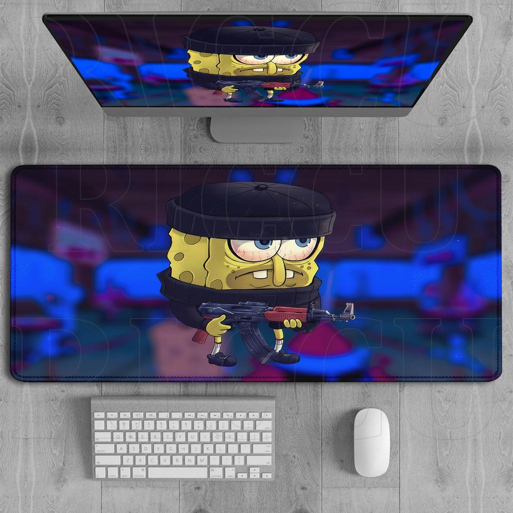 XXL HD Printing SpongeBob SquarePants MousePad PC Accessories Cute Office Table Desk Mat Table Keyboard Expand Mouse Pad carpet