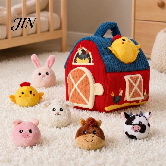 Portable Hanging Baby Toy Beehive Hide And Seek Plush Toy, Pull Out Bee Sensory Activity Soft Fine Motor Skill for 0-3 Years, Crib Decor Gift