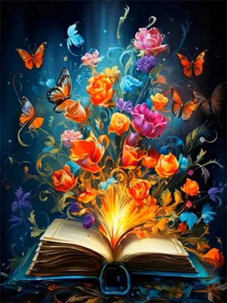 Набор для алмазной живописи Книга Фэнтези Полный квадрат Круглая вышивка Мозаика Пейзаж Вышивка крестом Набор для домашнего декора