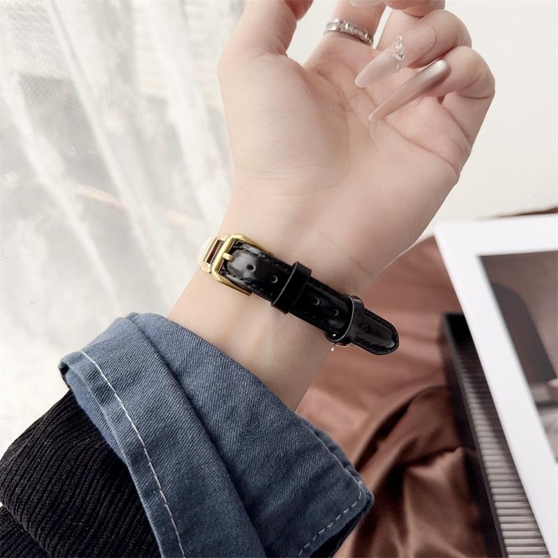 Элегантный кожаный ремешок для 18 мм 20 мм 22 мм huawei watch GT6 41MM xiaomi oppo Тонкий браслет из натуральной кожи для huawei watch Fit Fit2 Fit3 Fit4 ремешок