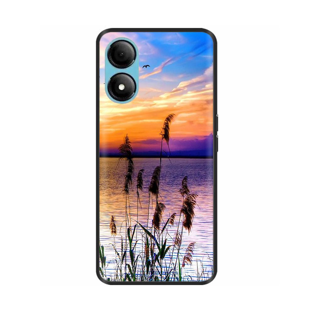Чехол для ZTE Blade A33S Мягкий Черный Окрашенный ТПУ Чехол для Телефона Fundas Для ZTE Blade A33s BladeA33S Защитный Силиконовый Чехол Coque