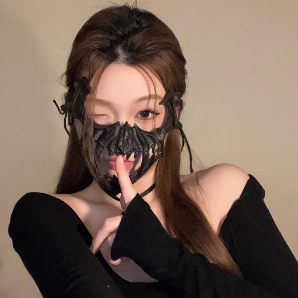 Маска на пол-лица на Хэллоуин 2D: Тигр, Яша, Тэнгу, Волк, Нуэ — реквизит для костюмов для вечеринок и представлений