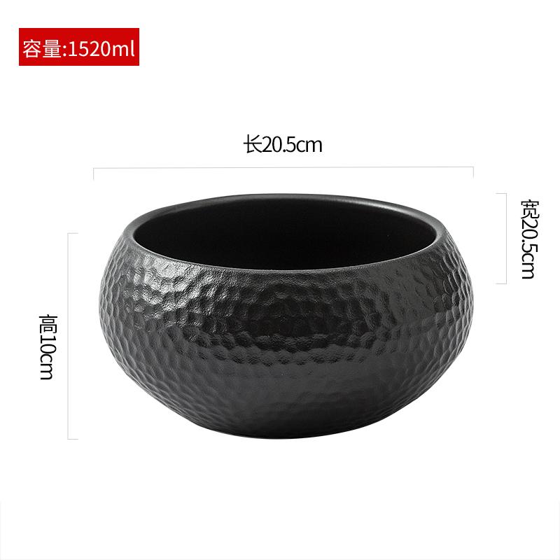 Черная керамическая миска с сотовой текстурой Креативная салатница Супница Миски для десерта Миски для сашими Специальная гостиничная посуда
