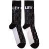 The Beatles Unisex Adult Let It Be Text Outlines Repeat Socks
