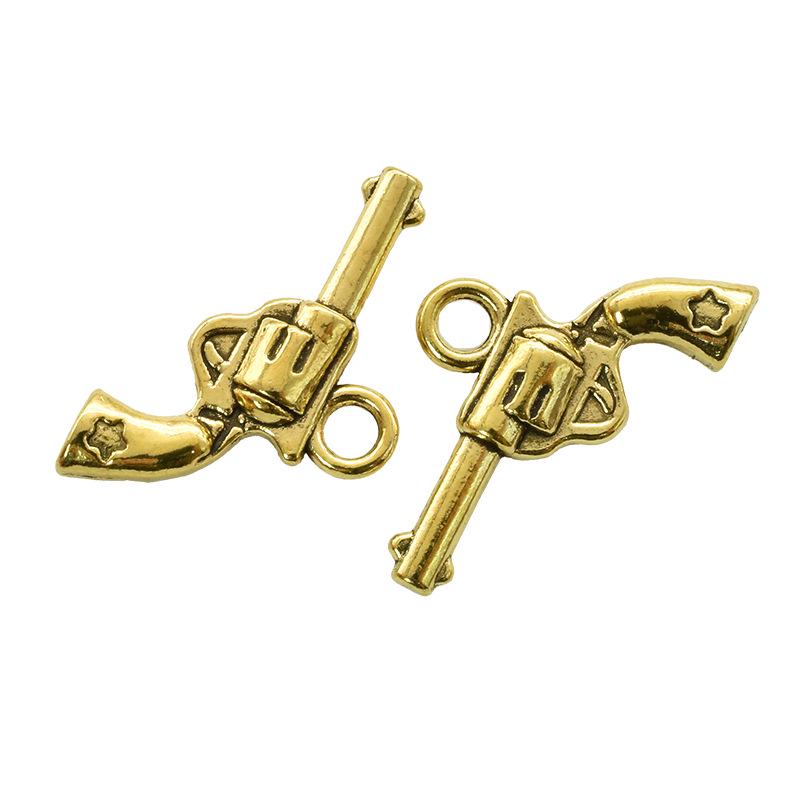 100g Western Cowboy Charm Set: Hat, Boots, Gun, Cactus & More DIY Alloy Jewelry Accessories