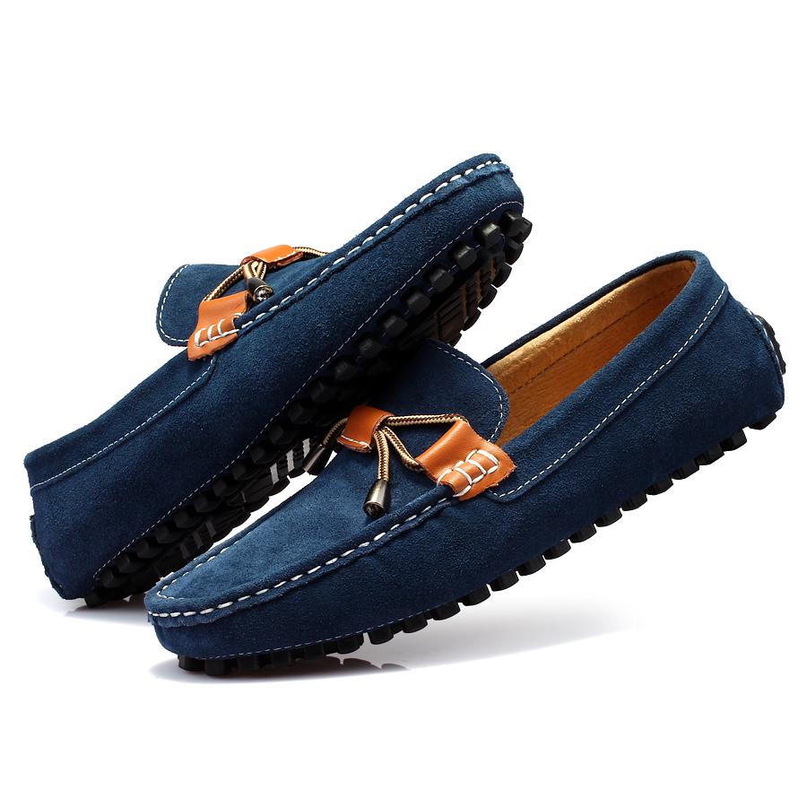 Genuine Leather Men Loafers Brand Casual Boat Shoes New Fashion Luxury Business Driving Shoes Walking Male Sneakers Moccasins