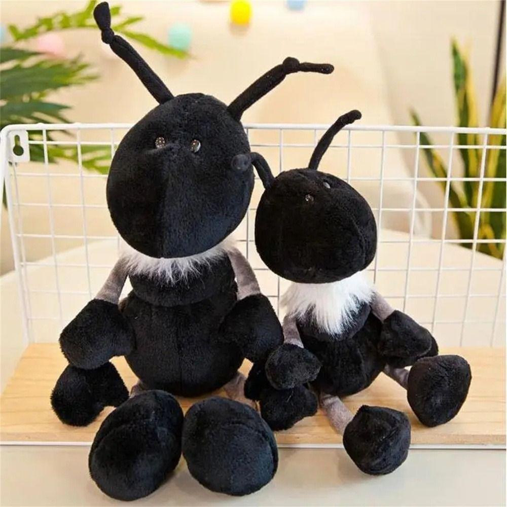 Plush Doll Ant Plush Toys with Scarf Stuffed Ant Animals Cuddly Ant Peluche Doll Kids Toy