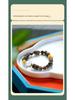 Yingge Qi Nan Agarwood Bracelet with Amber and 925 Silver Spacer (No Artificial Oil Injection)