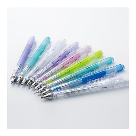 Механический карандаш Tombow Pencil Monograph 0,5 мм, набор с ластиком MONO, Clear Purple PPA-241F, механизм Flex-Knock, механизм Flex-Lock, выдвижной ластик MONO