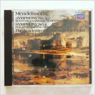 CD МЕНДЕЛЬСОН, МАРРИНЕР; AMF - Симфонии 3 «Шотландская» и 4 «Итальянская» 4119312 Argo 1984 Германия Классика Б/у