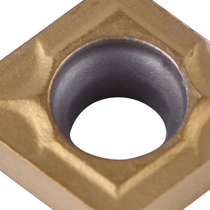 Coffret de 10pcs Lames Inserts Rotatifs CNC Insert Carbure CCMT060204-HM YBC251 Outil Tournage Filtage