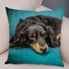 Mini Dachshund Cushion Cover Decor Pet Animal Pillowcase Sofa Home Children's Room Pillowcase