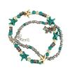 Черепаха браслет для женщин, бохо двухслойный браслет на щиколотку мода босиком пляж ноги цепь ювелирные изделия подарки