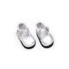 British Style Shoes Boots with Black Buckles Round Toe Leather Shoes  for 1/6 BJD Dolls