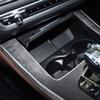 Для BMW X5 X6 F15 F16 14-18 2 шт., настоящая карбоновая шестерня, боковая отделка, полоса салона автомобиля, салон автомобиля