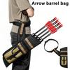 Archery Hip Quiver for Arrows 4 Tubes Waist Hanged Bow Quiver with Adjustable Waist Belt for Compound Bow Recurve Bow Archery Target Practicing
