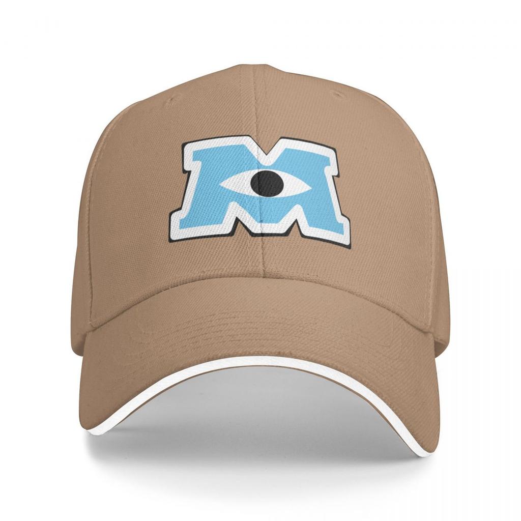Логотип Monsters University Inc M Бейсболка Винтажная Рыболовная кепка Женские головные уборы Мужские