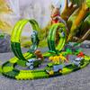 Волшебные гибкие игрушки для гоночных машинок Glow Race Track Electronic Car Toy Kid Railway Machine Track Car для детей, мальчиков, подарок